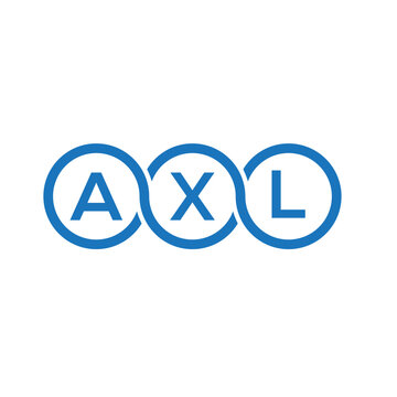AXL letter logo design on white background. AXL creative initials letter logo concept. AXL letter design.
