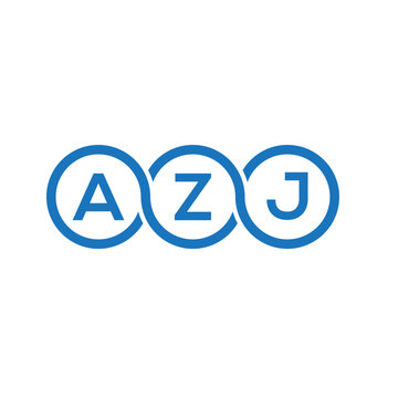 AZJ letter logo design on white background. AZJ creative initials letter logo concept. AZJ letter design.
