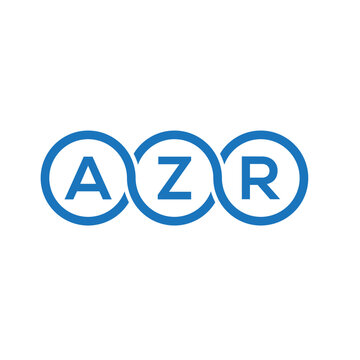 AZR letter logo design on white background. AZR creative initials letter logo concept. AZR letter design.
