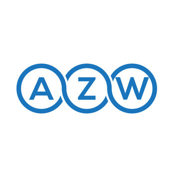 AZW letter logo design on white background. AZW creative initials letter logo concept. AZW letter design.
