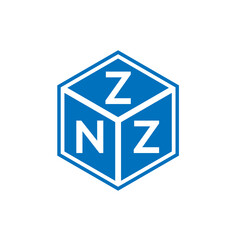 ZNZ letter logo design on white background. ZNZ creative initials letter logo concept. ZNZ letter design.
