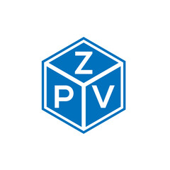 ZPV letter logo design on white background. ZPV creative initials letter logo concept. ZPV letter design.
