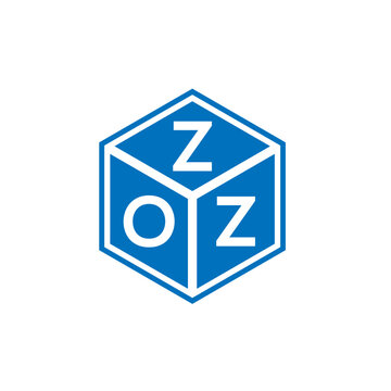 ZOZ letter logo design on white background. ZOZ creative initials letter logo concept. ZOZ letter design.
