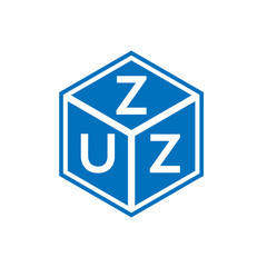 ZUZ letter logo design on white background. ZUZ creative initials letter logo concept. ZUZ letter design.
