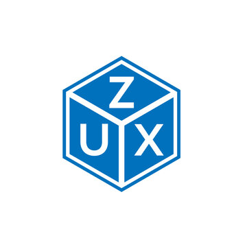 ZUX letter logo design on white background. ZUX creative initials letter logo concept. ZUX letter design.
