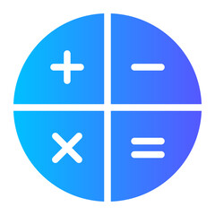 Fototapeta premium calculator gradient icon