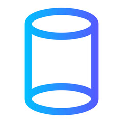 cylinder gradient icon