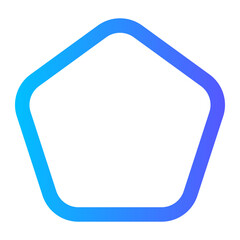 pentagon gradient icon