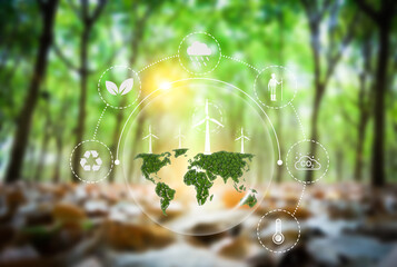 clean energy, clean world without pollution ,environment