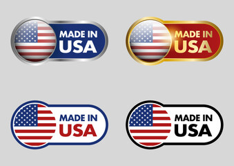 Made in USA icon set
