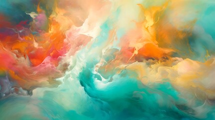 Abstract watercolor colorful background. Generative AI.