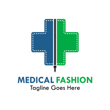 Medical fashion logo template illustration