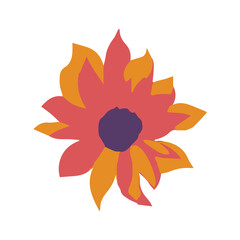 Flower flat illustration art