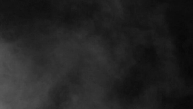 Smoke moving on black background in slow motion 4k footage, Fire smoke footage, Smoke animation, Action background, clouds animation
