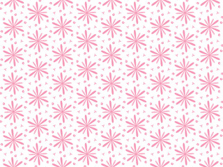 seamless pattern with pink flowers