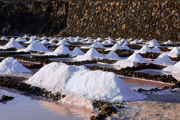 Heaps of salt in La Palma.