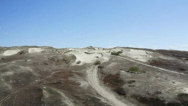Dead Dunes at Nida island, Lithuania. A narrow strip of land is home to the tallest migrating dunes in Europe. 