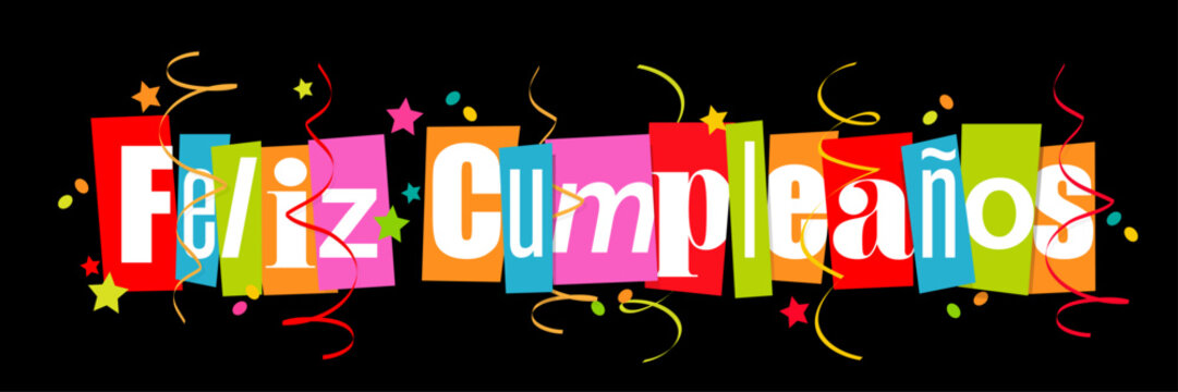 Feliz cumpleaños : Happy Birthday in spanish language