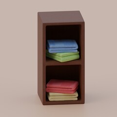 3d rendered towel rack perfect for design project