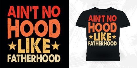 Funny Dad Grandpa Retro Vintage Father's Day T-shirt Design