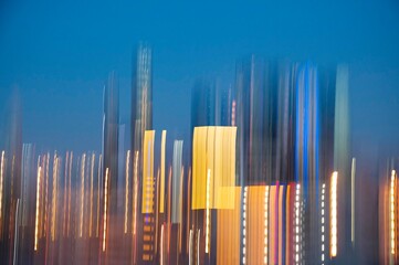 camera movement skyscraper city