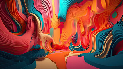 Obraz premium Generative AI Magic: Captivating Exploration of Empty Wall Structures