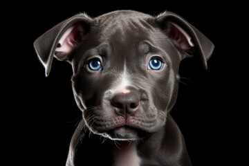 Irresistibly Cute Look of a Pitbull Terrier Puppy