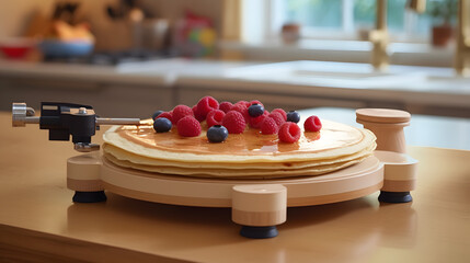 Pancake turntable