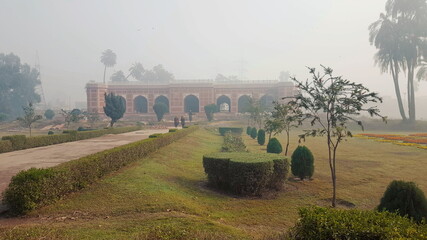 Mausoleum - December, 23, 2018: Lahore, Pakistan. Mughal Queen Nur Jahan (1577–1645) was the most...