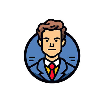 recommend clip art: "Young Male Prosecutor - Modern Vector Line Art Illustration" , Minimalist Avatar (Generative AI)