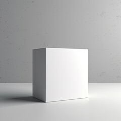 Blank White Box Product Mockup, Blank Mockup for displaying designs, product photography mockup, cube packaging mockup 