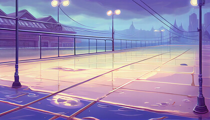 Generative AI city at night