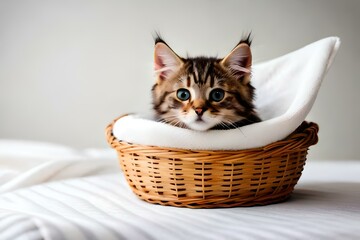 cat in a basket