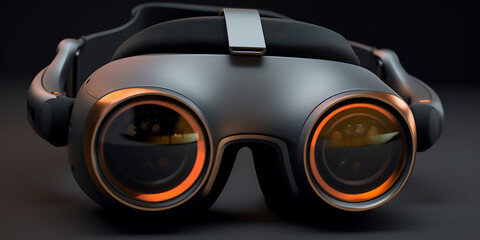 Naklejka premium Mixed Reality Goggles, Headset, AR, VR, Futuristic Design, Augmented Reality, Virtual Reality