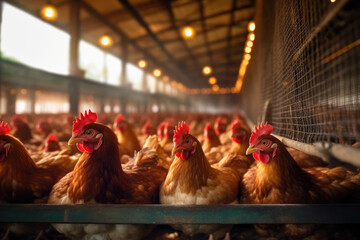 chicken farms for the production of fresh and healthy eggs for consumption