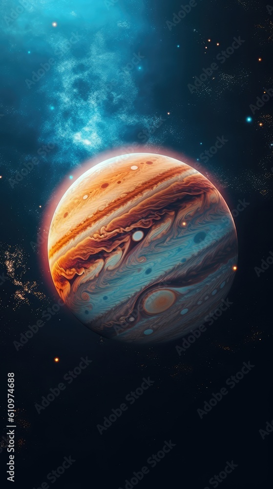 Canvas Prints jupiter in space ai generated