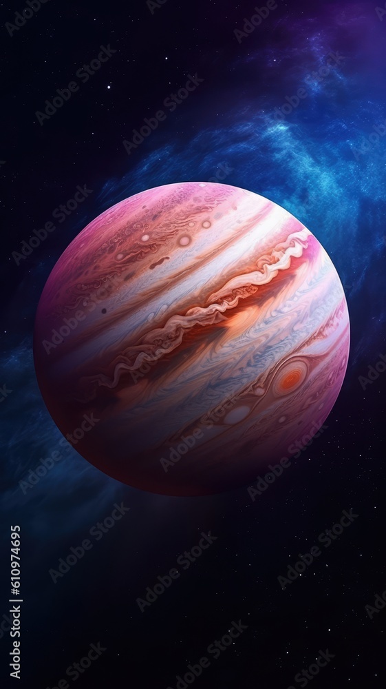 Canvas Prints jupiter in space ai generated