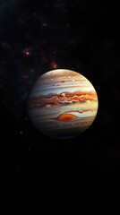 Jupiter in space ai generated