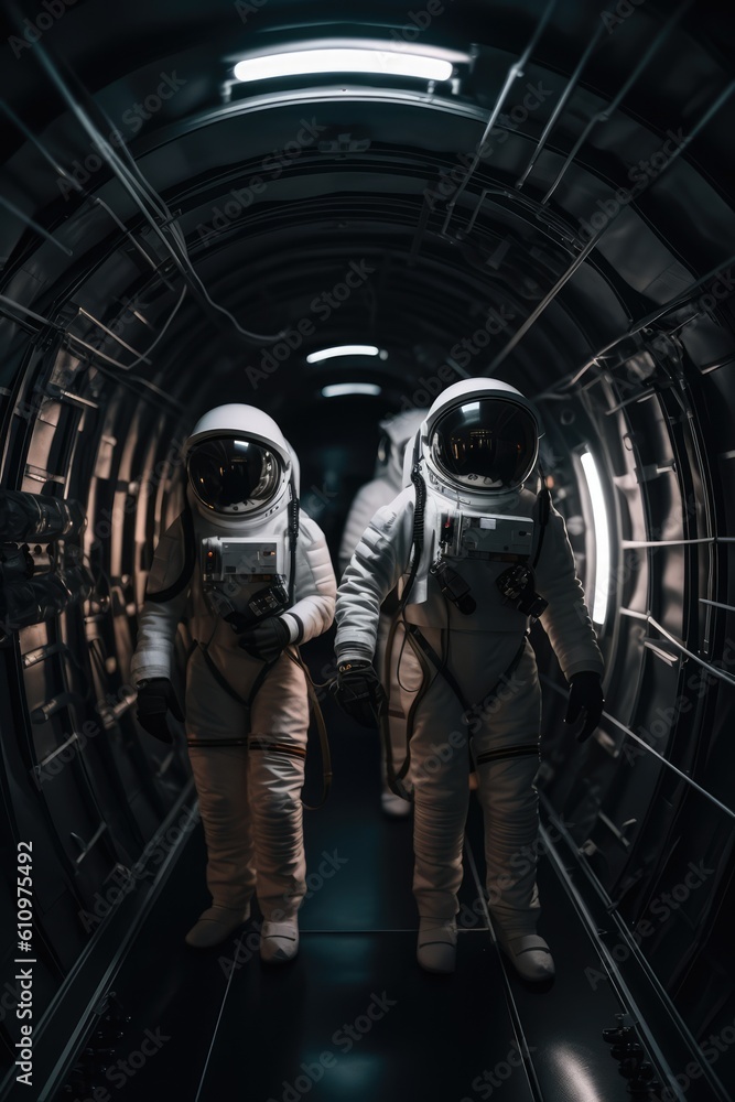 Canvas Prints astronaut exploring alien worlds in deep space