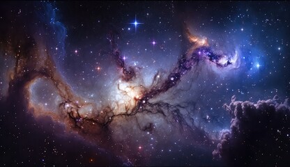 Obraz na płótnie Canvas Galaxy in deep space