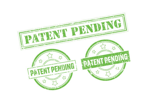 Patent Pending Rubber sign or Stamp, Grunge rubber Stamp, Sale badge Vintage old texture