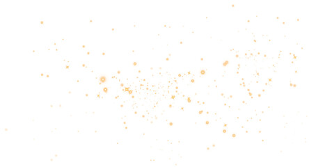 Golden glitter wave abstract illustration. Golden stars dust trail sparkling particles isolated on transparent background. Magic concept. PNG