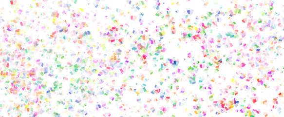 Memphis round confetti festive background in cyan blue, pink and yellow. Childish pattern And Bokeh confetti circles decoration holiday background.