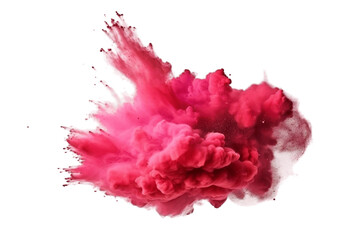 Abstract Powder Splatter Background Red Tones. Generative Ai