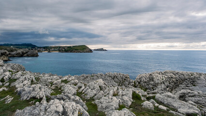 Fototapeta na wymiar Karstic landforms in the Cantabrian Coast