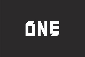 one logo design concept
