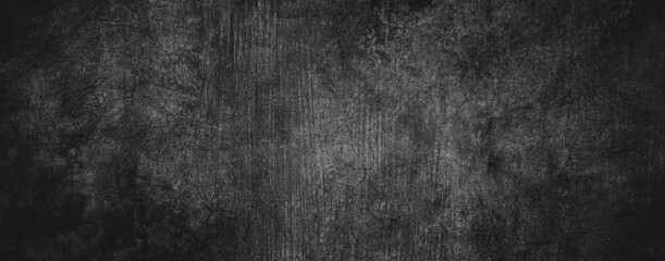 Obraz na płótnie Canvas Abstract black dark wall texture background