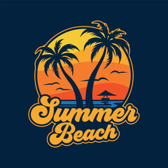 summer beach badge