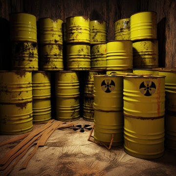 toxic barrels radioactive - by generative ai