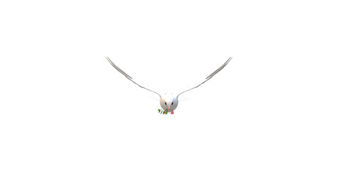 Peace Dove isolated on a Transparent Background